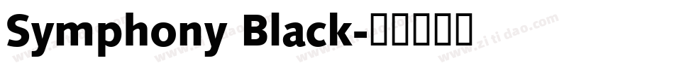 Symphony Black字体转换
